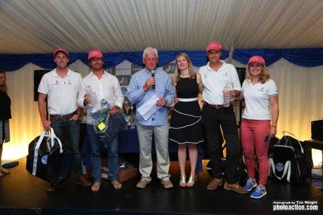 Jonathan Calascione and Seb Ripard's Harlequin winners of the 20 strong J/70 Class - 2016 Landsail Tyres J-Cup ©  Tim Wright / Photoaction.com http://www.photoaction.com